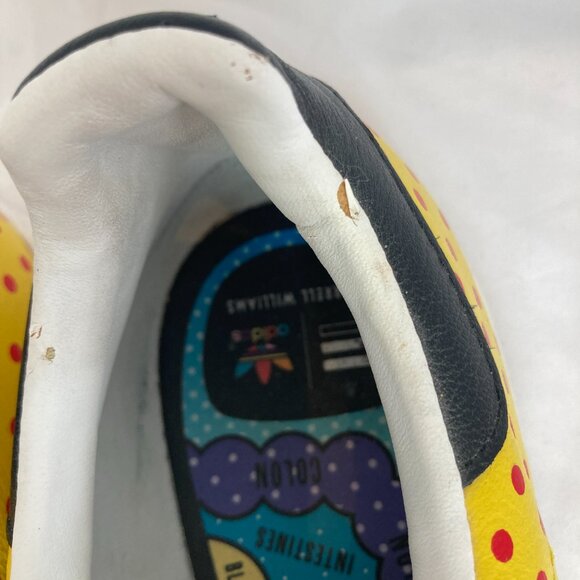 ADIDAS STAN SMITH X PHARELL YELLOW POLKA DOT LEATHER SNEAKERS SIZE 11 - Picture 7 of 8
